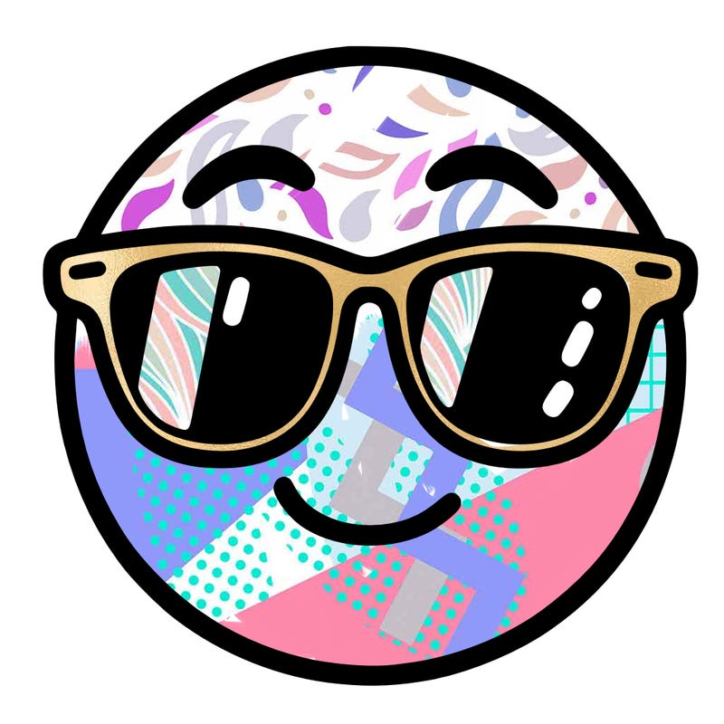 emoji with sunglasses