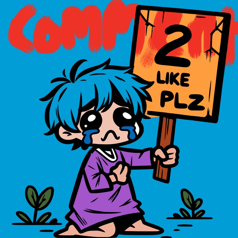 small poor toddler crying with sign that says 2 like plz