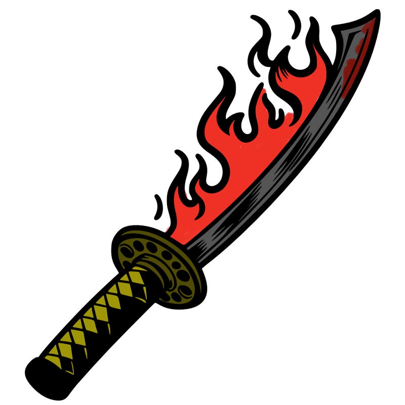 flame katana