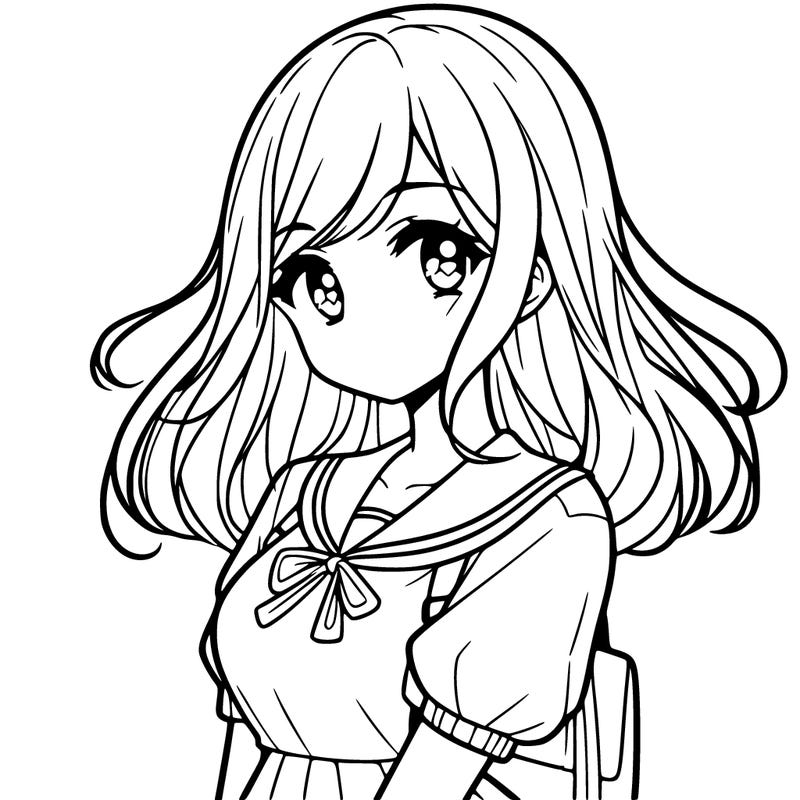 a cute teenage girl manga