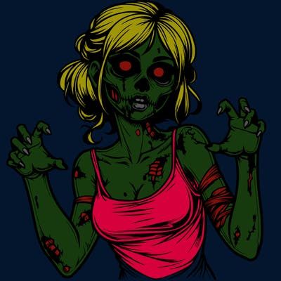 realistic zombie girl