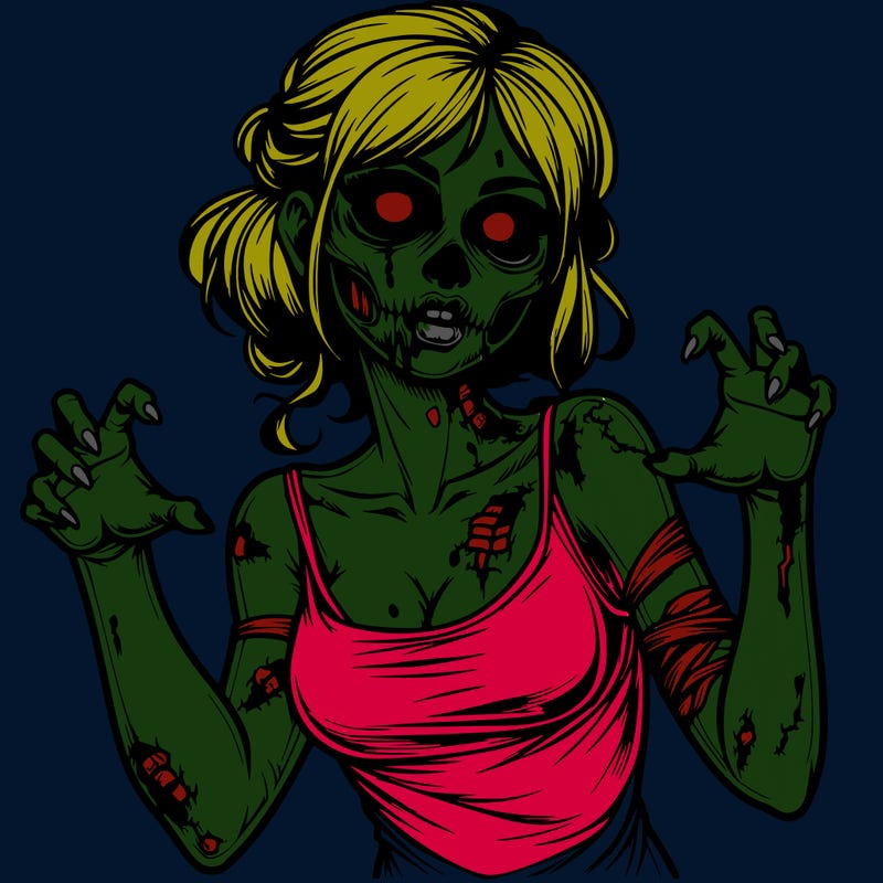 realistic zombie girl