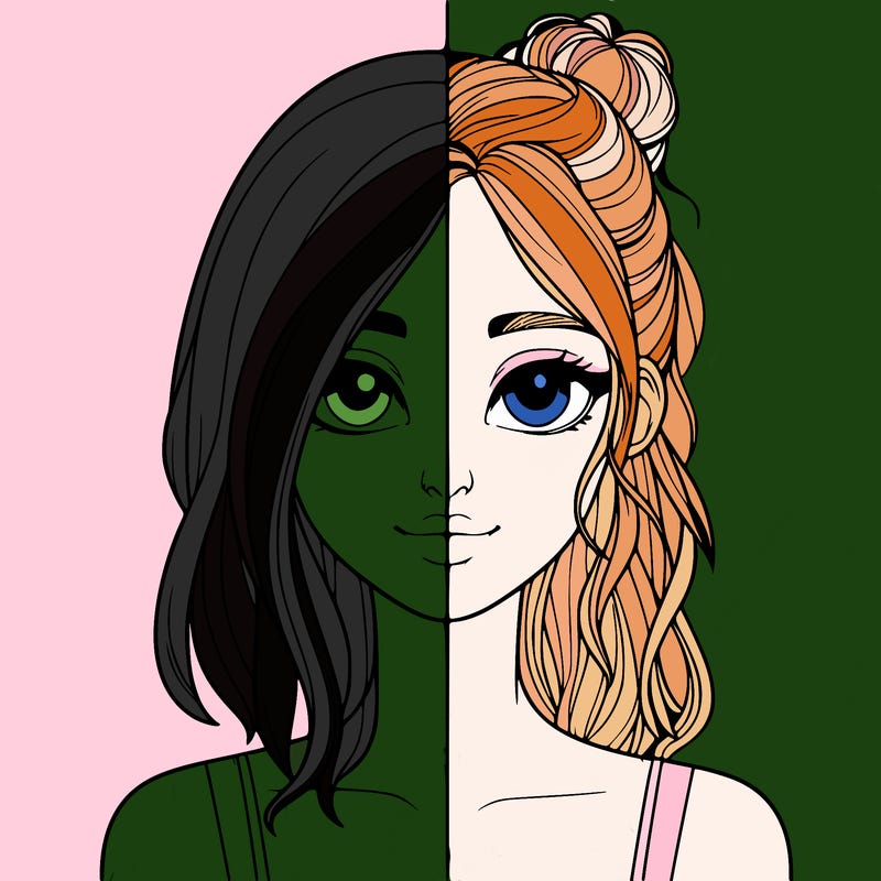 realistic girl split