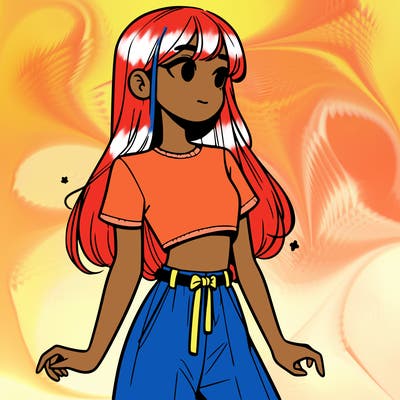 girl in a cute crop top