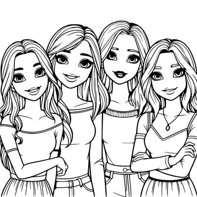 four realistic girl best friends