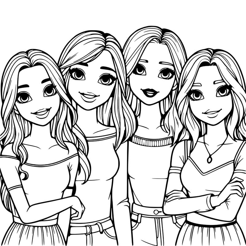 four realistic girl best friends