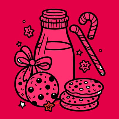 christmas cookies milk