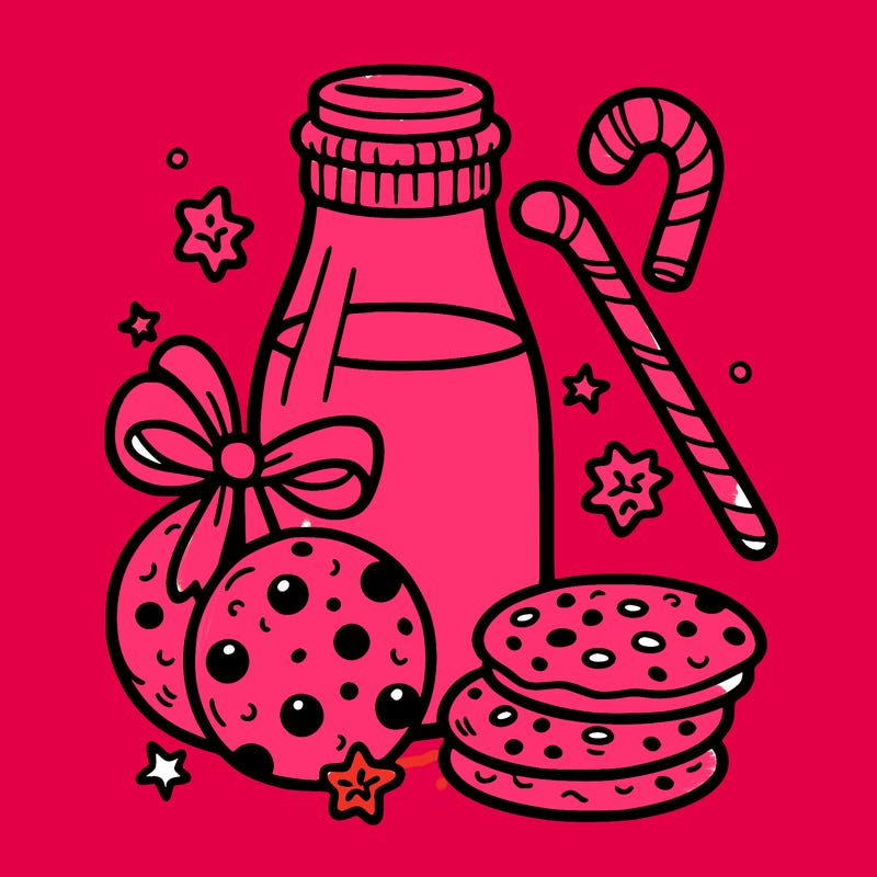 christmas cookies milk
