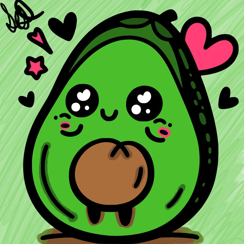 cute adorable avocado