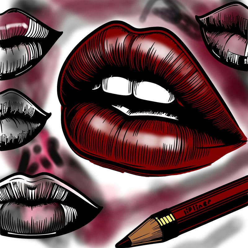 realistic  lips