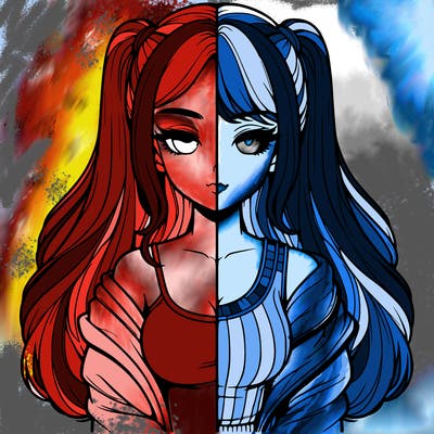 realistic girl split