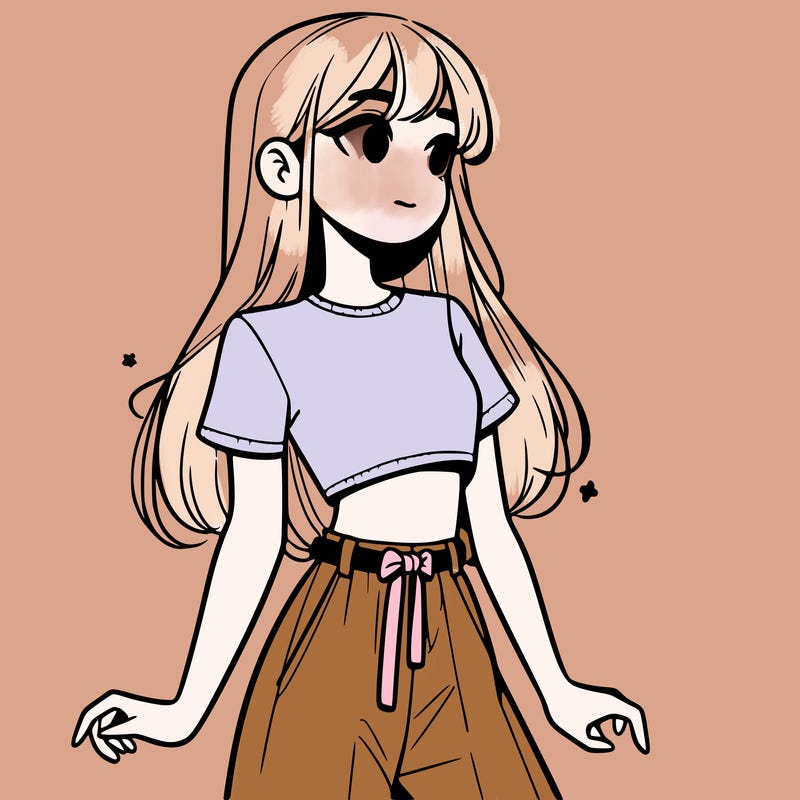 girl in a cute crop top