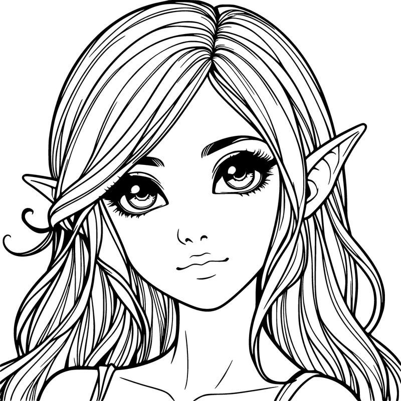 realistic elf girl