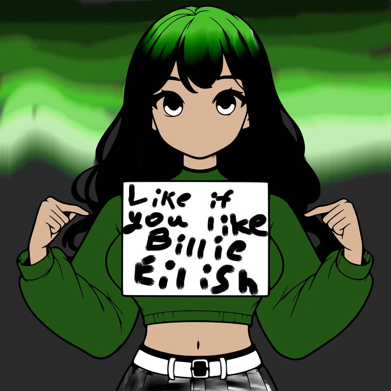 girl holding a blank sign in a long sleeve crop top
