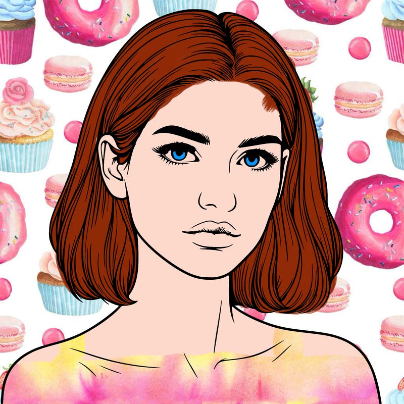 realistic portrait of woman