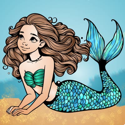 a realistic mermaid