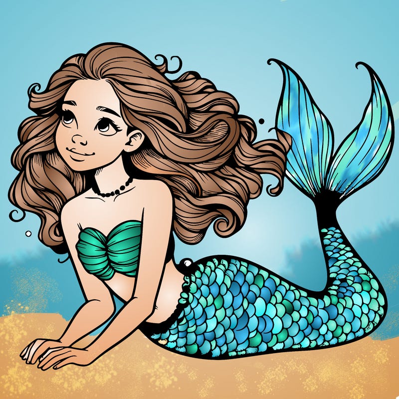 a realistic mermaid