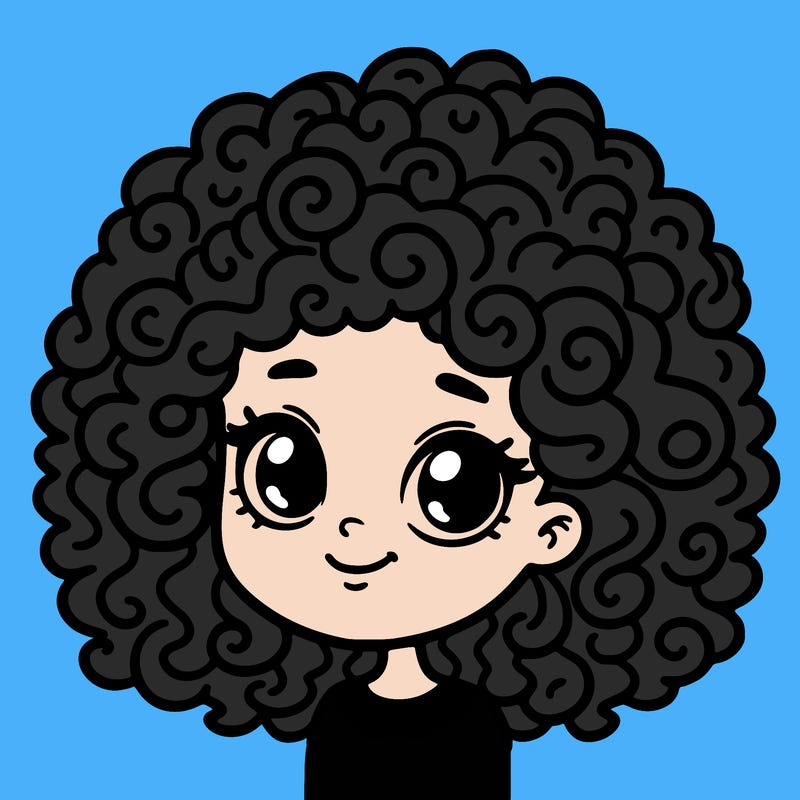 curly hair girl