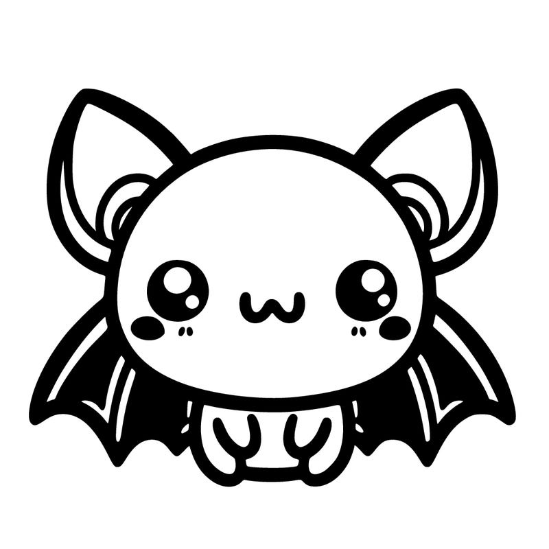 kawaii halloween bat