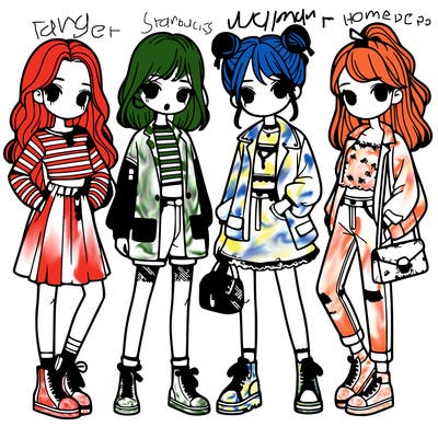 girls with fashion