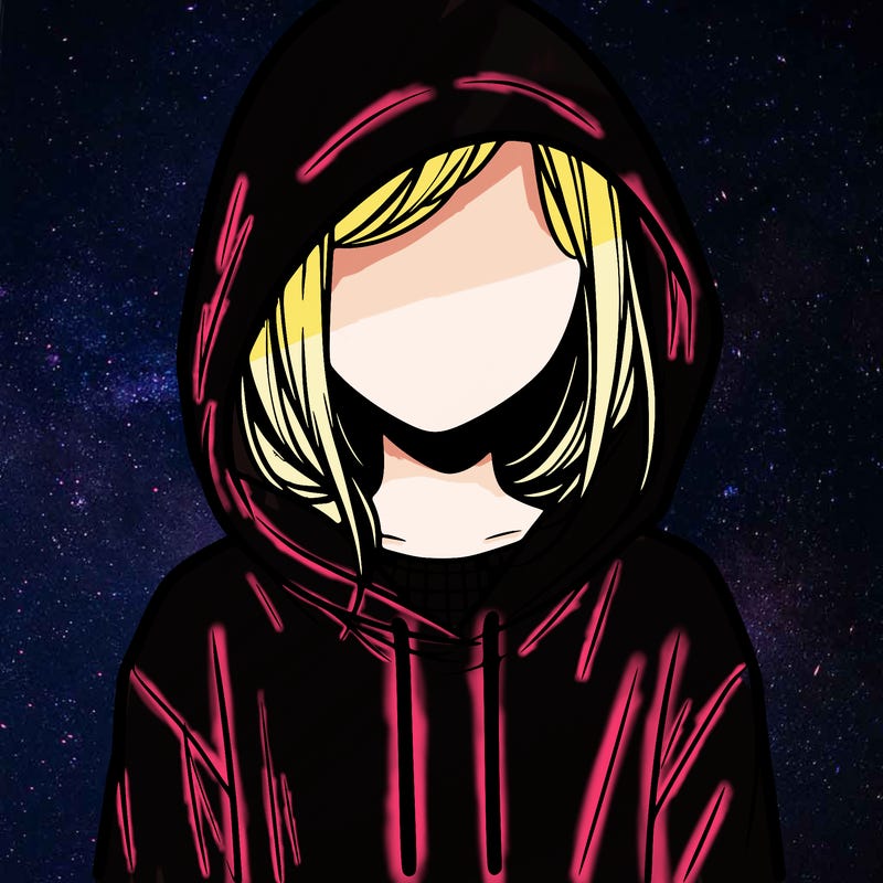 faceless girl in hoodie