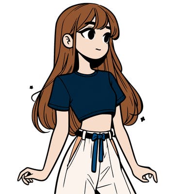 girl in a cute crop top