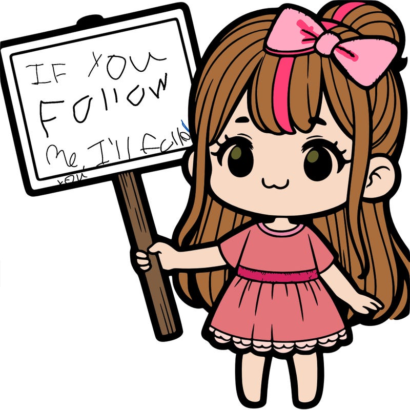 girl with blank sign