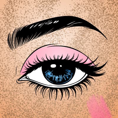 eye closed realistic