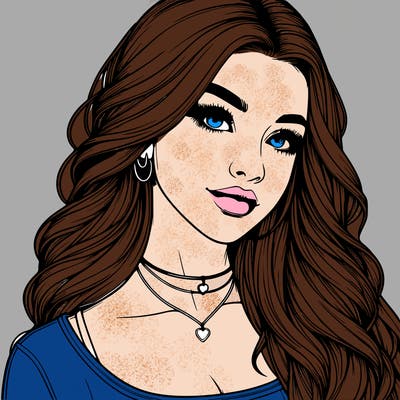 detailed realistic girl