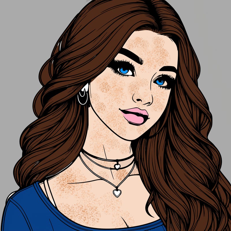 detailed realistic girl