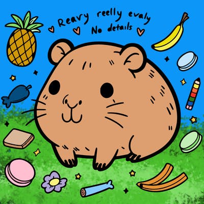 really really really cute capybara