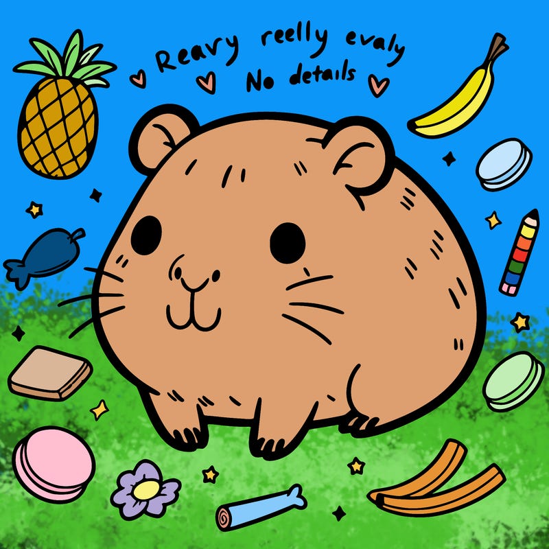 really really really cute capybara