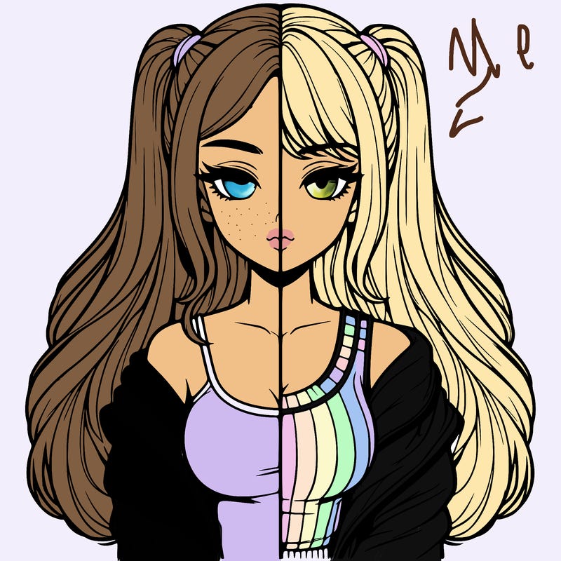 realistic girl split