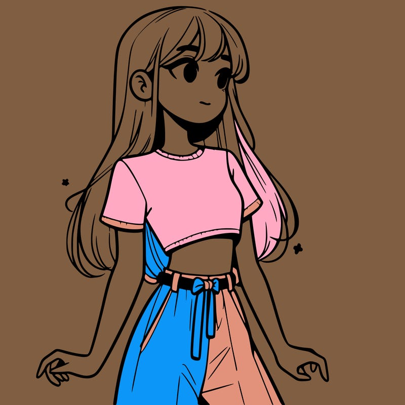 girl in a cute crop top