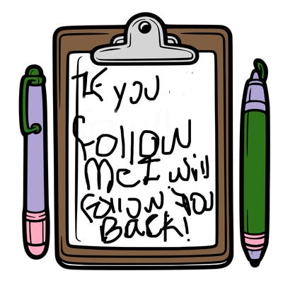 blank clip board with pen