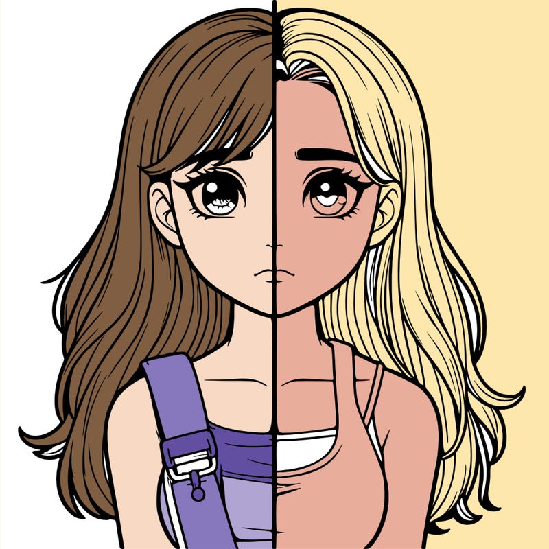 realistic girl split