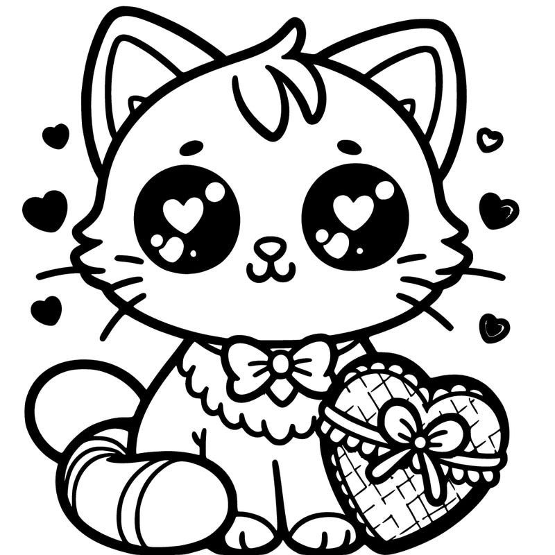 valentine’s day cute cat