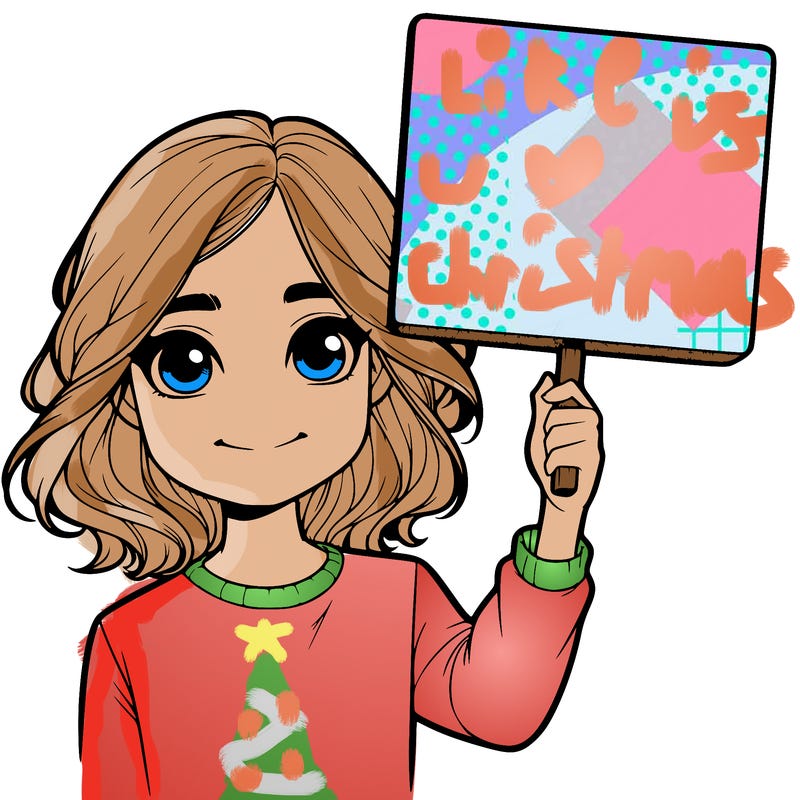 realistic girl holding up a sign