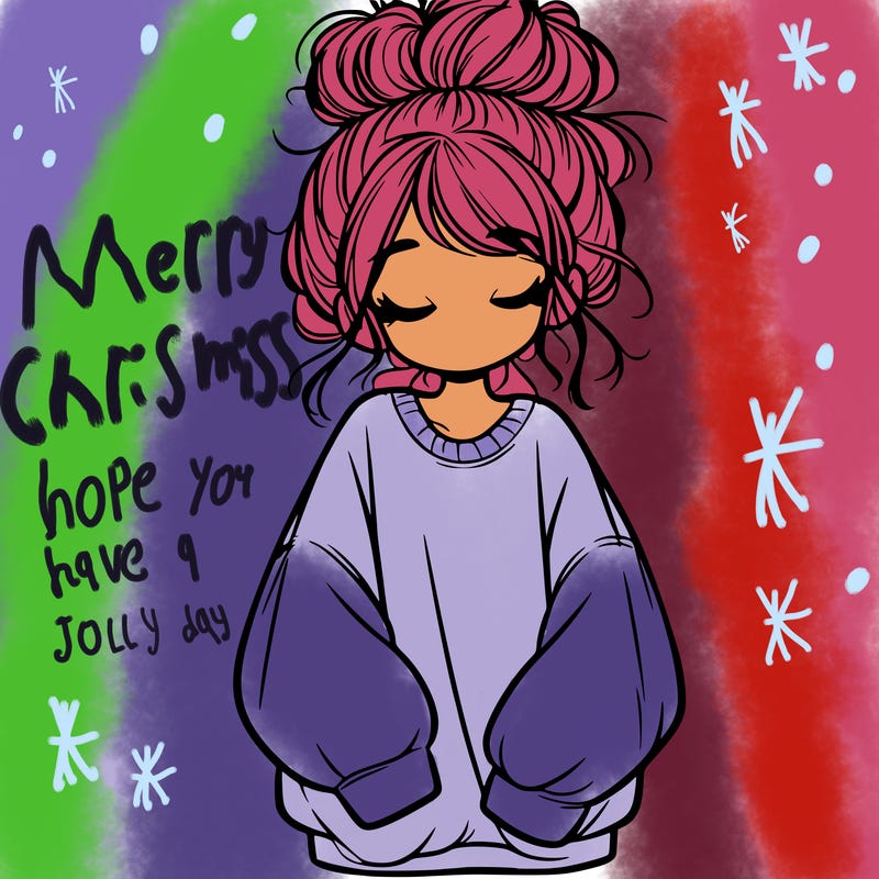 girl with baggy sweatshirt and messy bun