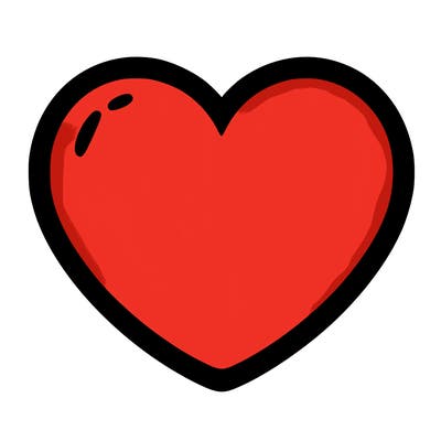 a blank heart