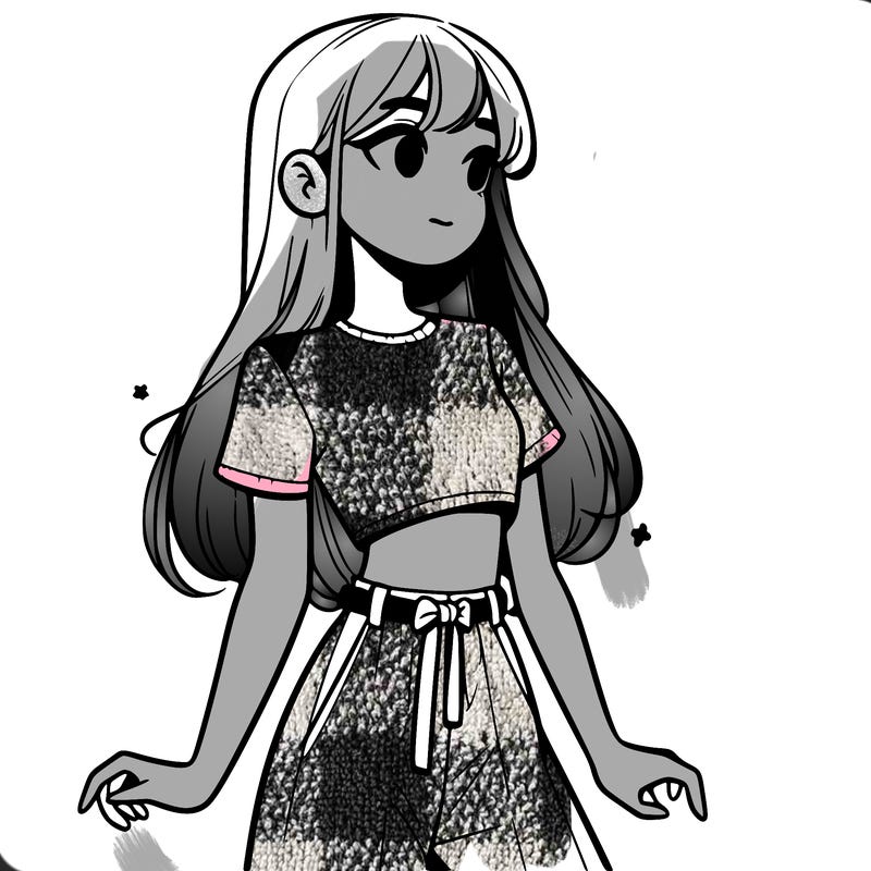 girl in a cute crop top