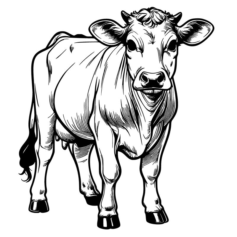 realistic cow