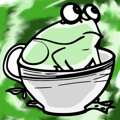 frog in a cup