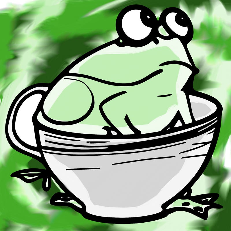 frog in a cup