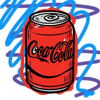 a can of coca-cola