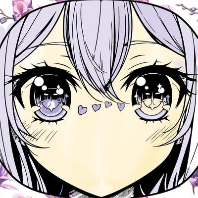 a pair of anime eyes