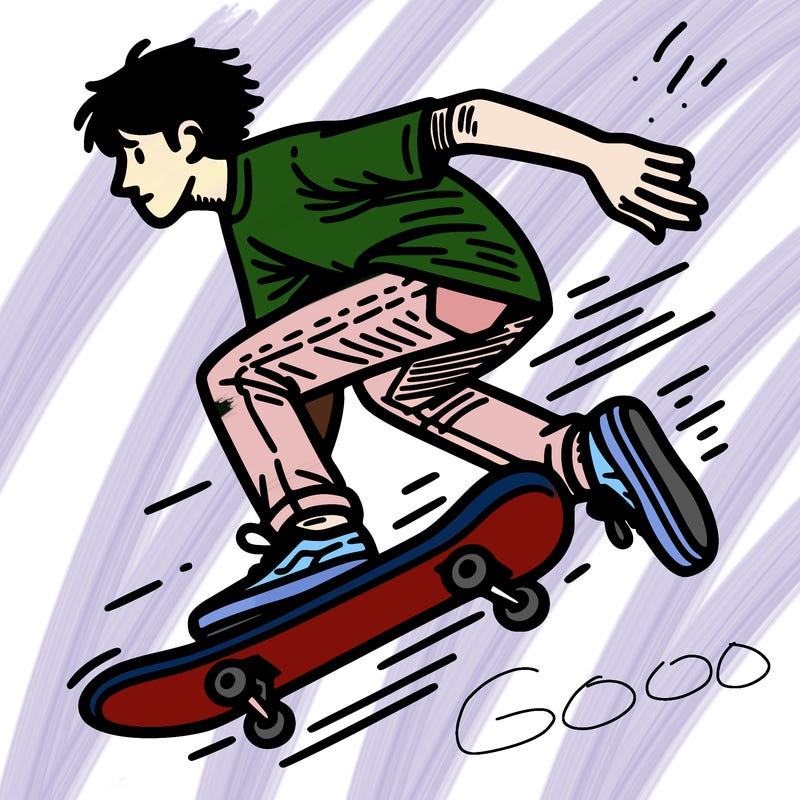 skateboarding