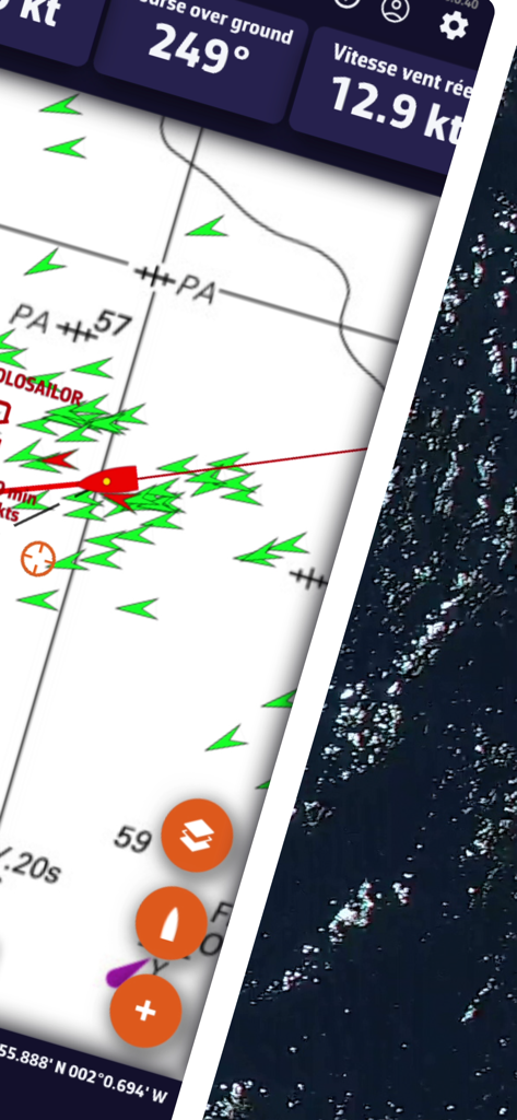 NavimetriX - NavimetriX nautical chart interface with AIS vessel tracking and real time wind speed data
