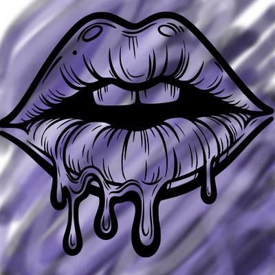 lips that look realistic and drip