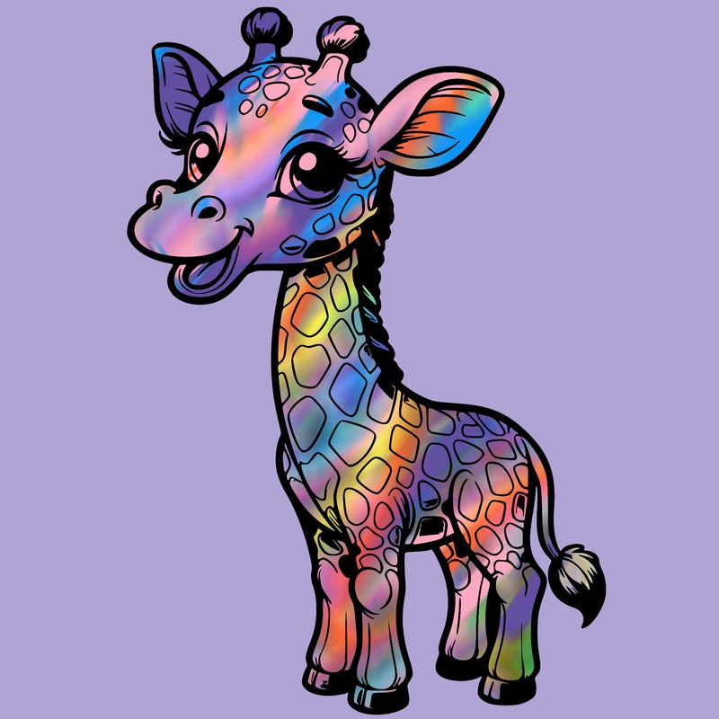 a detailed and realistic giraffe